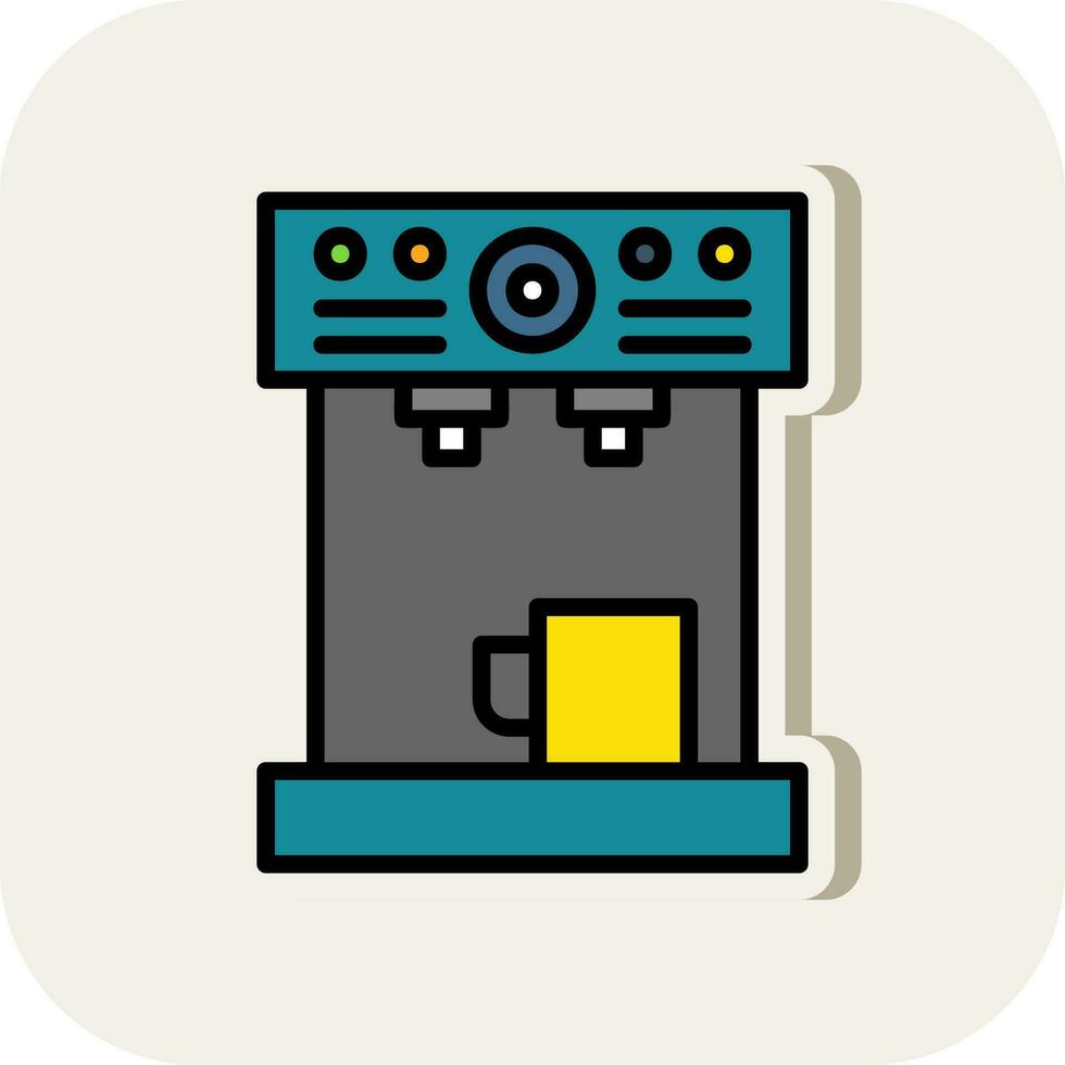 conception d'icône de vecteur de machine à café