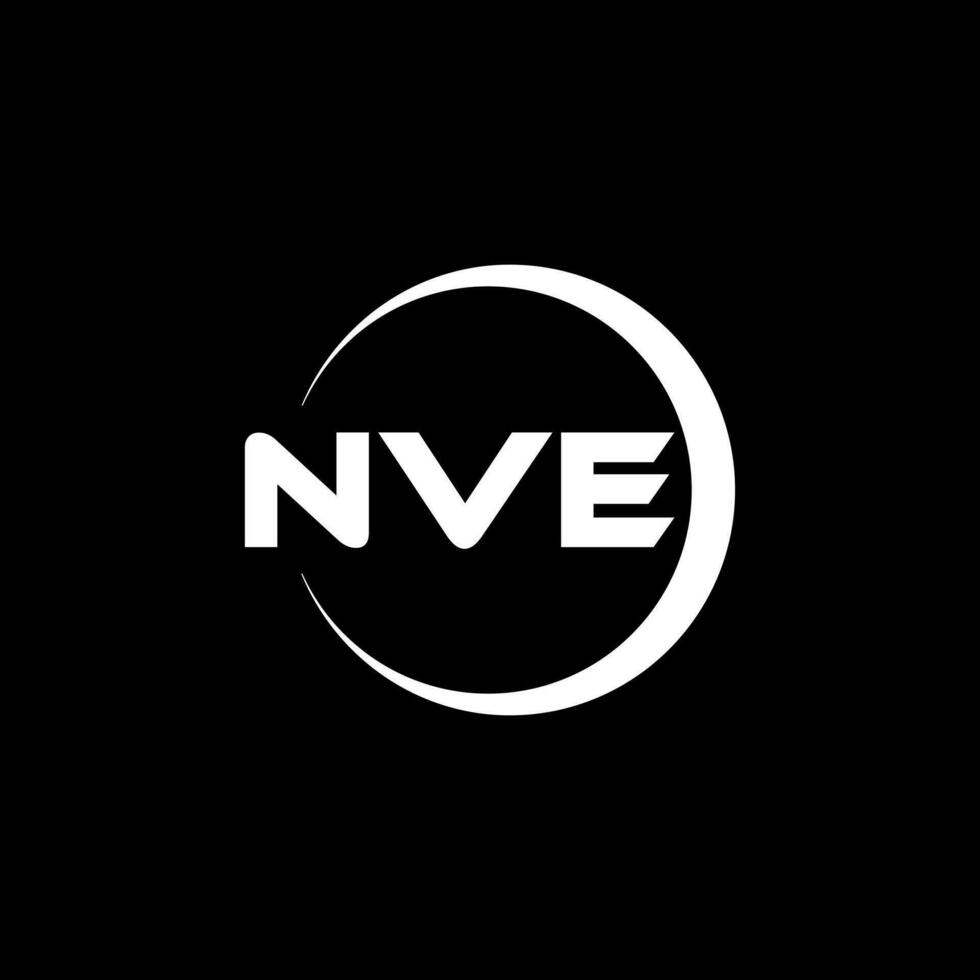 nve lettre logo conception, inspiration pour une unique identité. moderne élégance et Créatif conception. filigrane votre Succès avec le frappant cette logo. vecteur