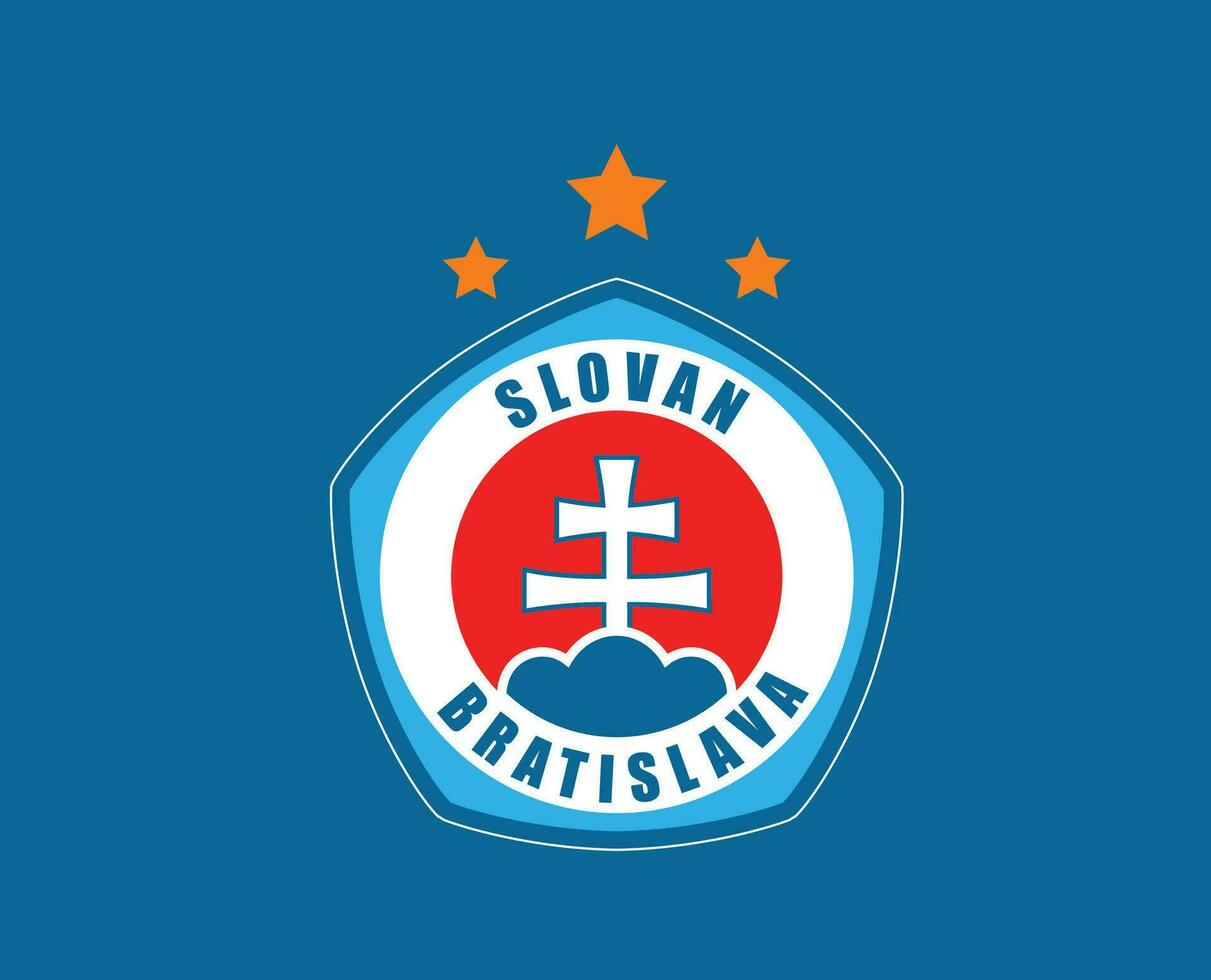 slovaque Bratislava club logo symbole la slovaquie ligue Football abstrait conception vecteur illustration avec bleu Contexte