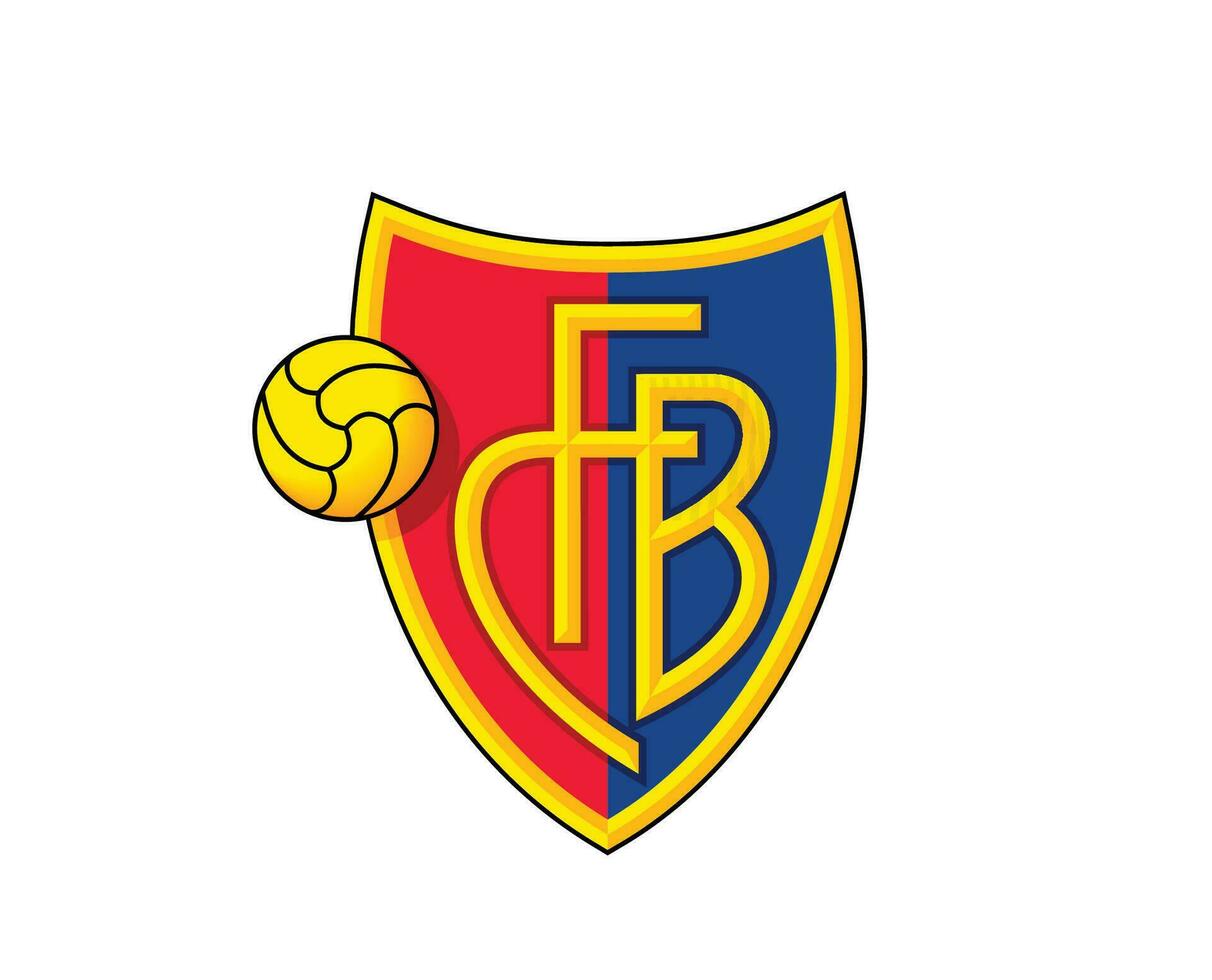 bâle logo club symbole Suisse ligue Football abstrait conception vecteur illustration