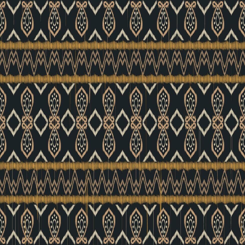 ikat paisley modèle conception, africain broderie. de ethnique tribus. aztèque texture, boho style, sans couture vecteur