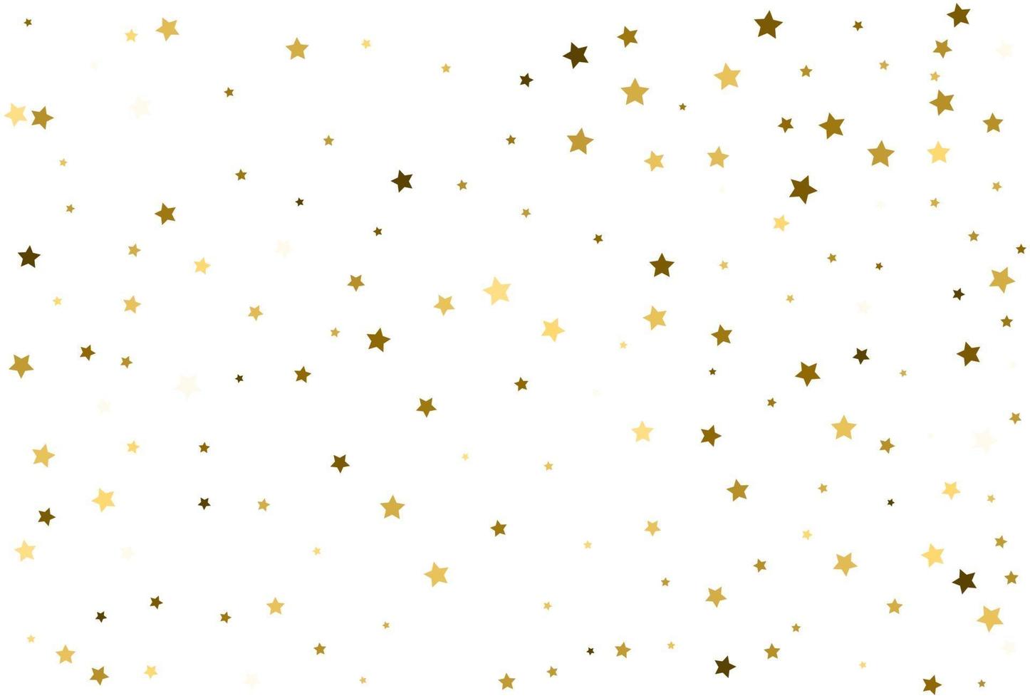 Célébration des confettis d'or des étoiles d'or tombantes vecteur