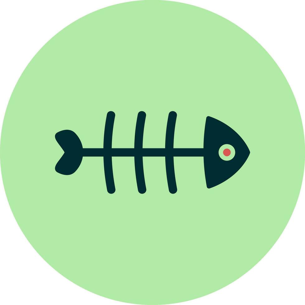 Arêtes de poisson vecteur icône