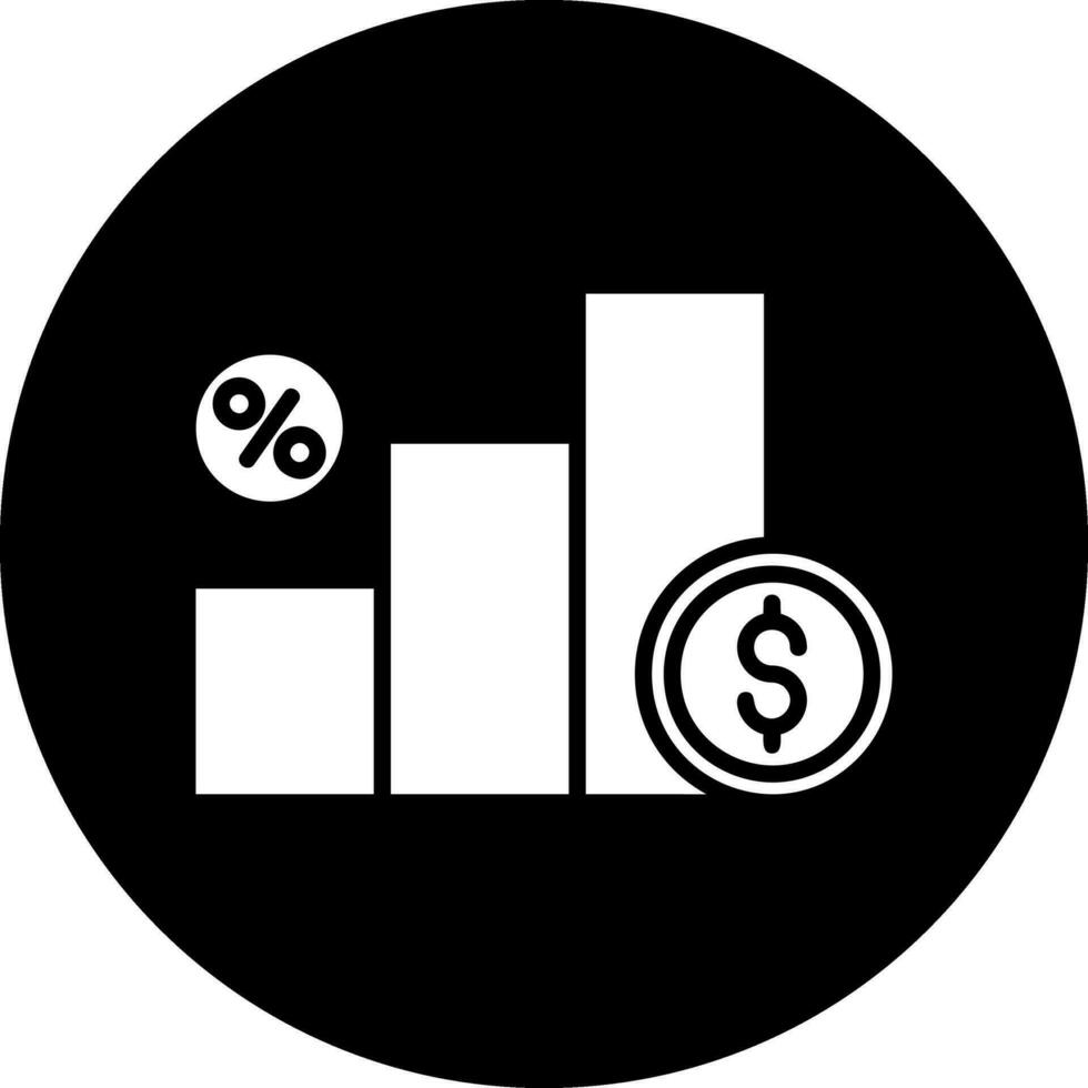 l'intérêt taux vecteur icône