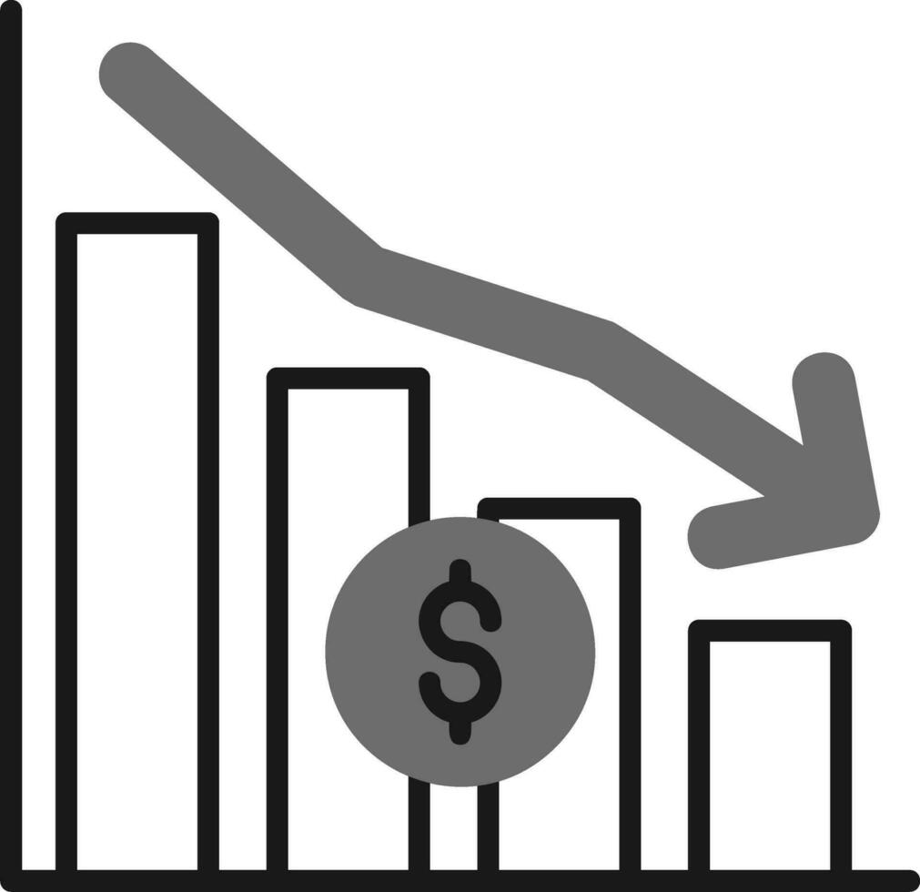 économique crise vecteur icône