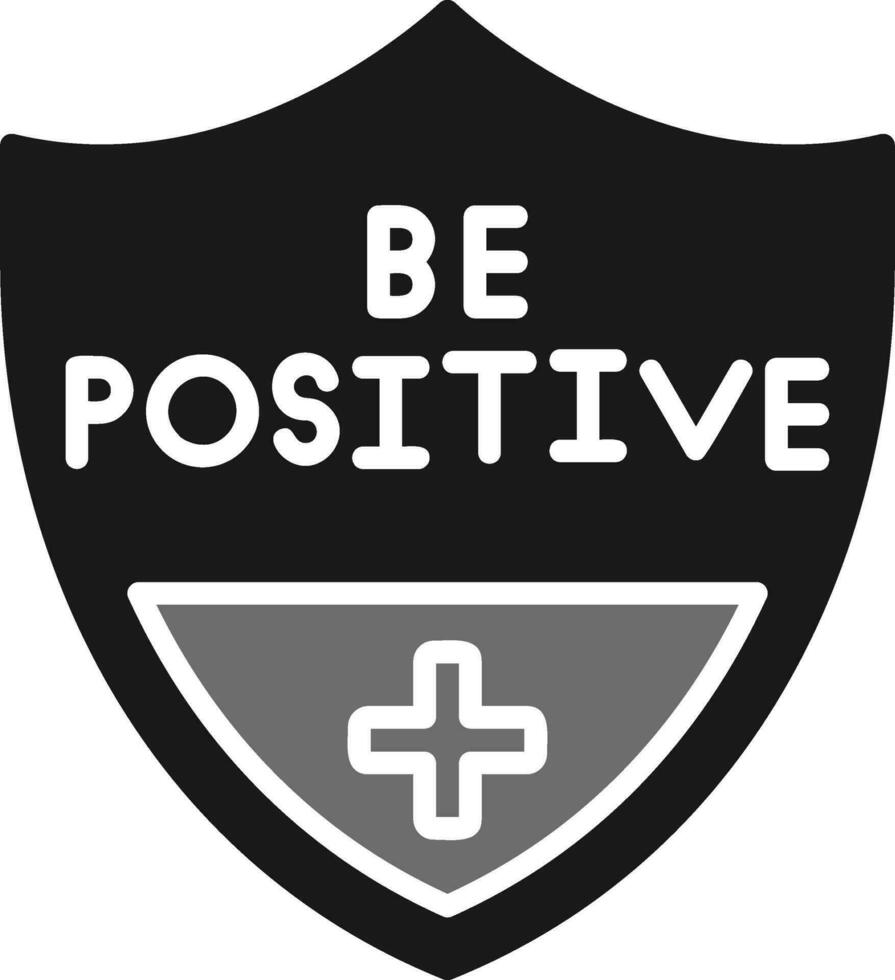 être positif vecteur icône