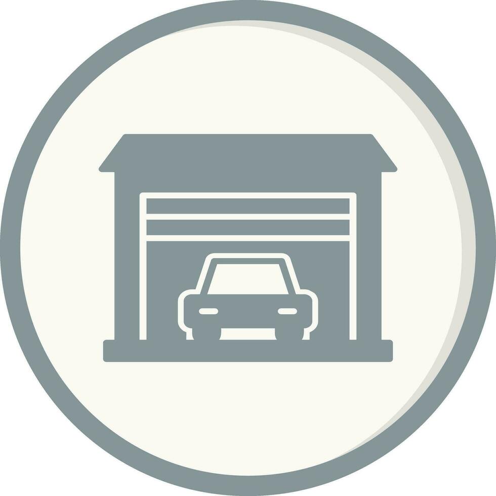 icône de vecteur de garage