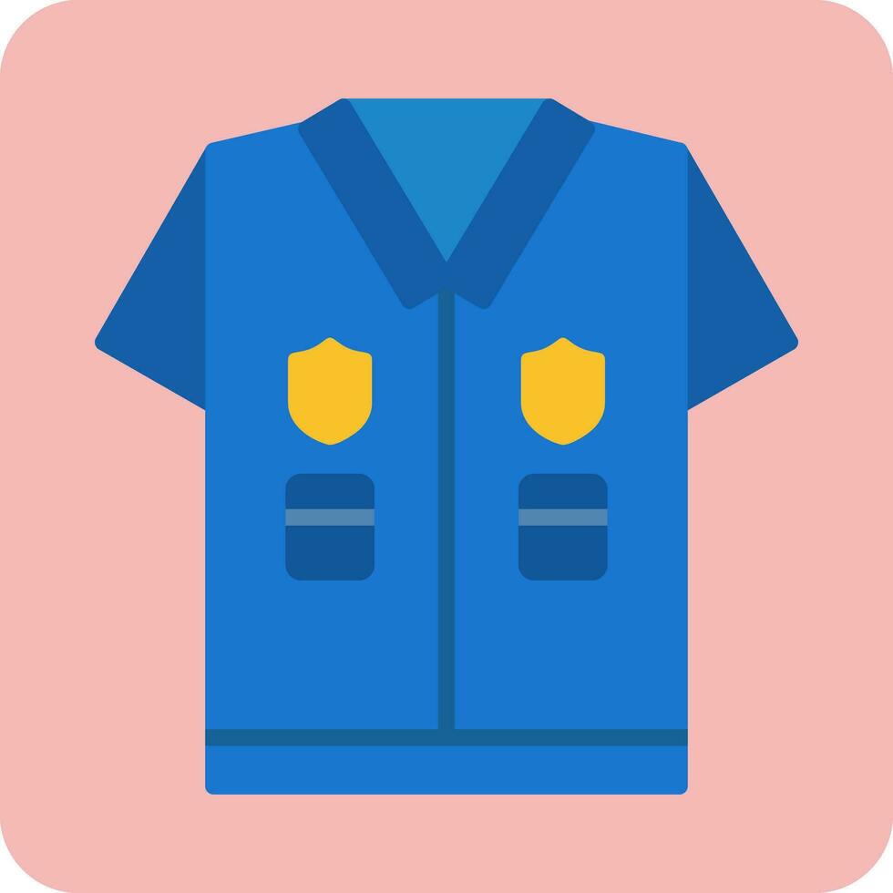 police uniforme vecteur icône