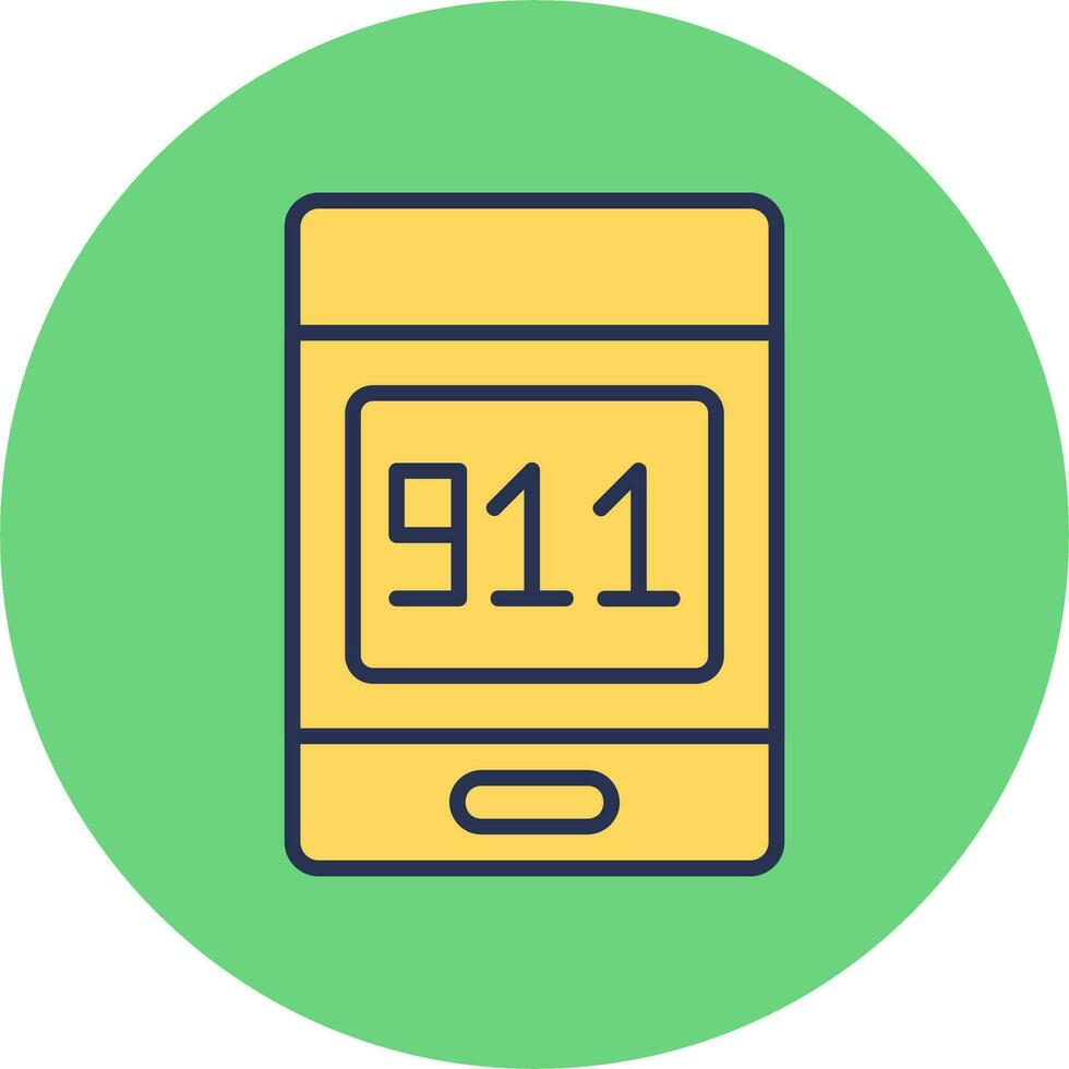 911 appel vecteur icône
