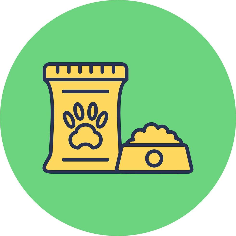 icône de vecteur de nourriture pour animaux de compagnie