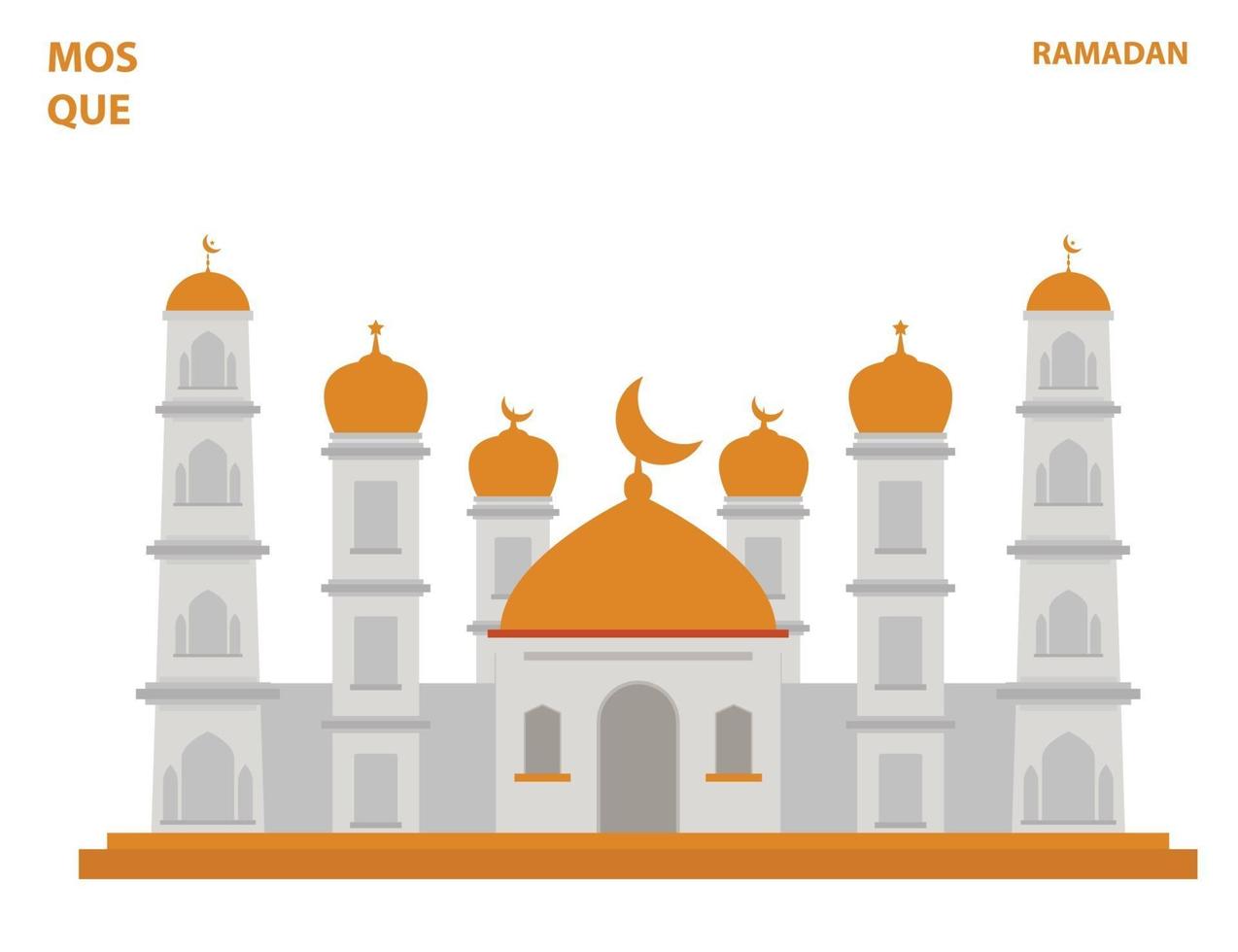 téléchargement gratuit de conception de vecteur de mosquée