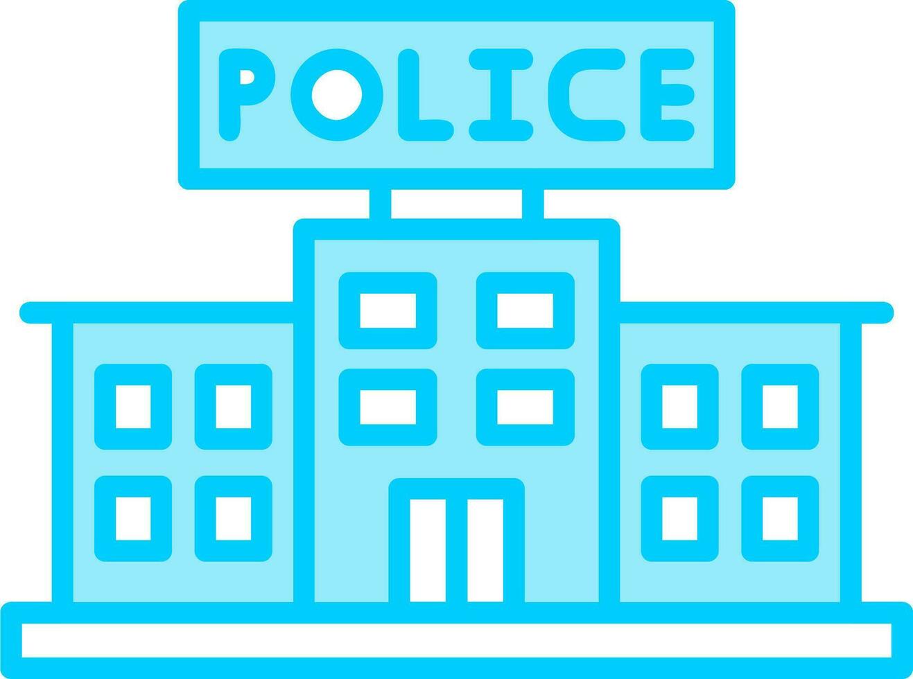 icône de vecteur de poste de police