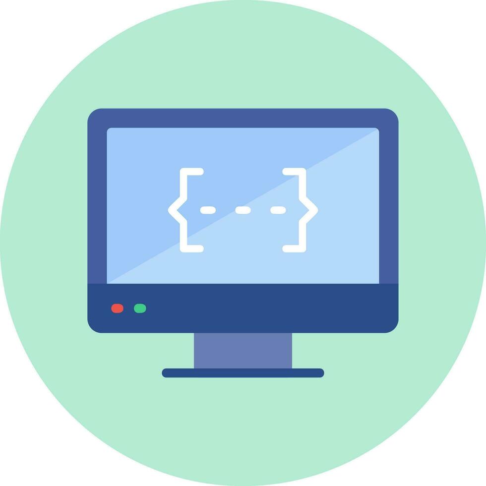icône de vecteur d'écran de moniteur
