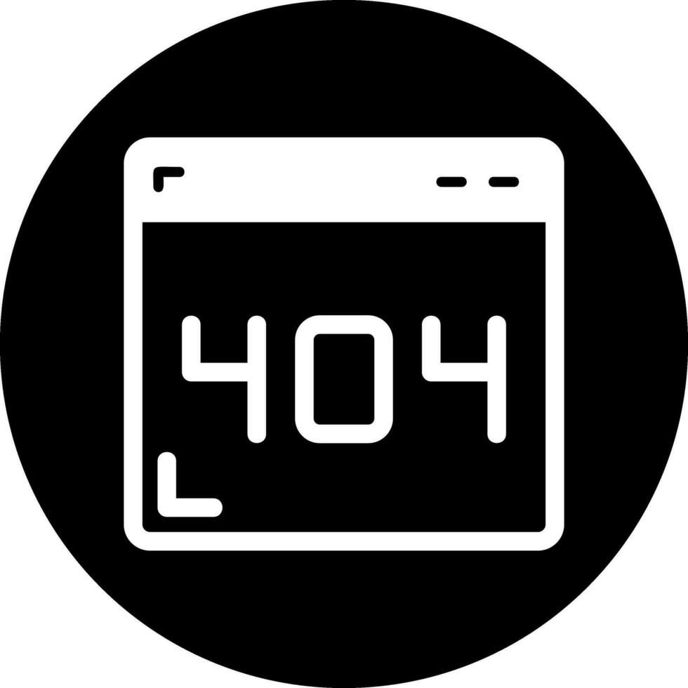 icône de vecteur d'erreur 404