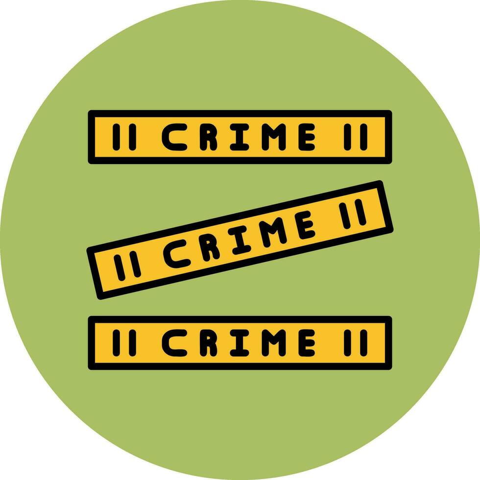 la criminalité scène vecteur icône