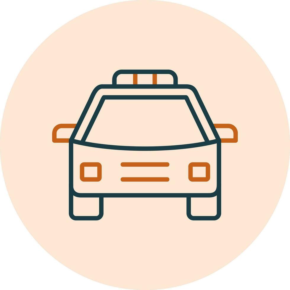 icône de vecteur de voiture de police