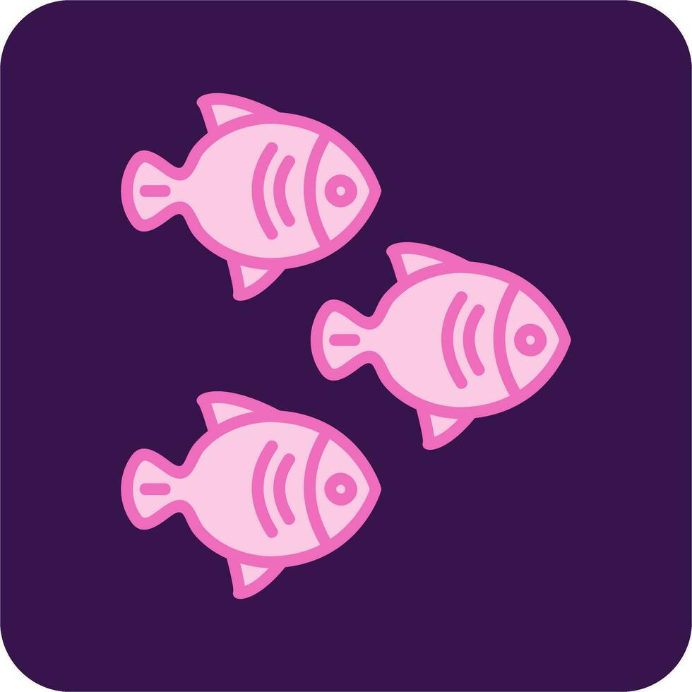 des poissons vecteur icône