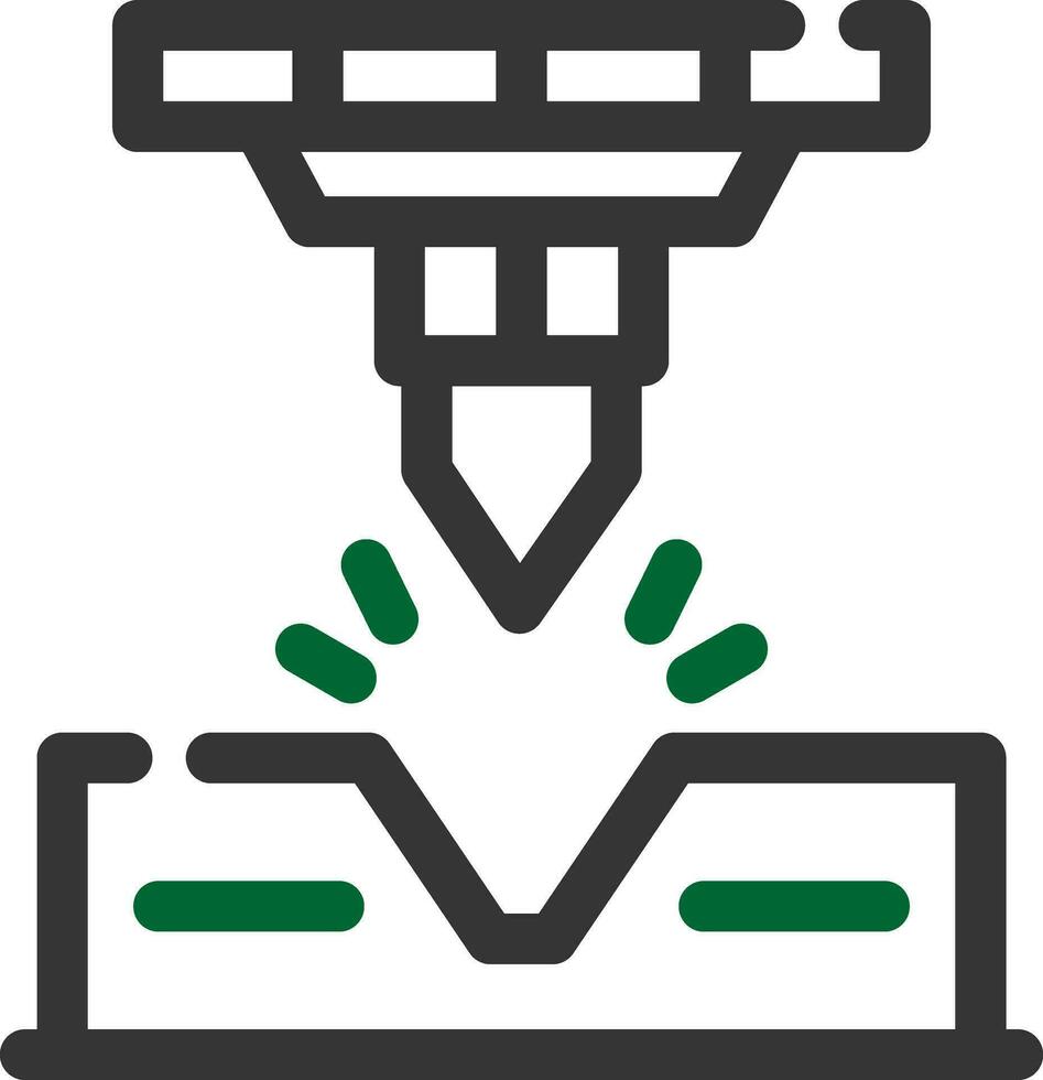 conception d'icône créative de flexion vecteur