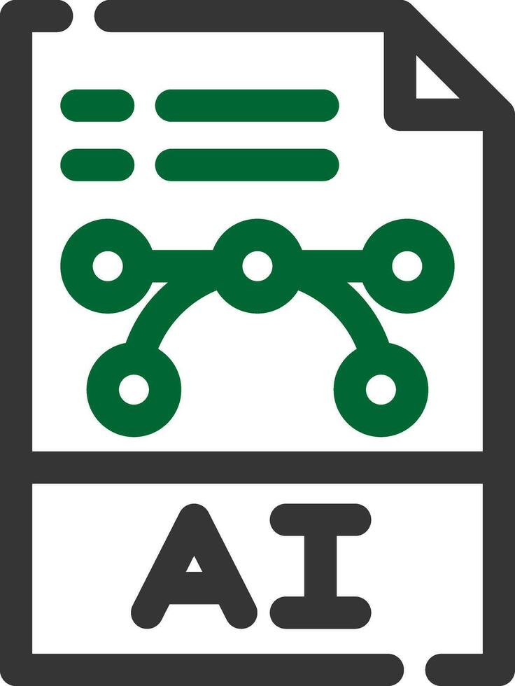 conception d'icône créative de fichier ai vecteur