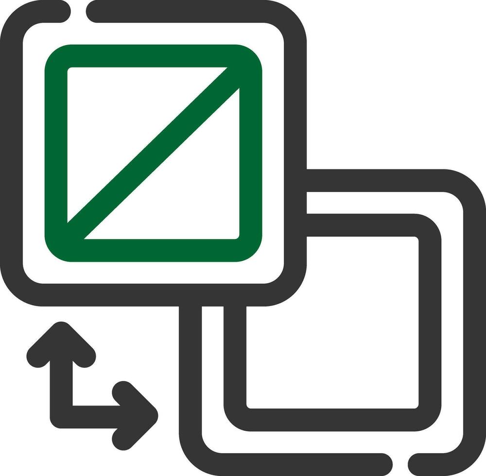 conception d'icônes créatives de remplissage et de contour vecteur