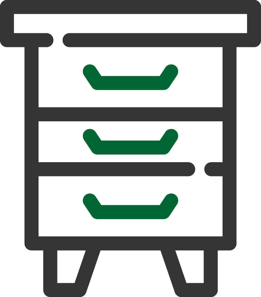 conception d'icône créative de table de chevet vecteur