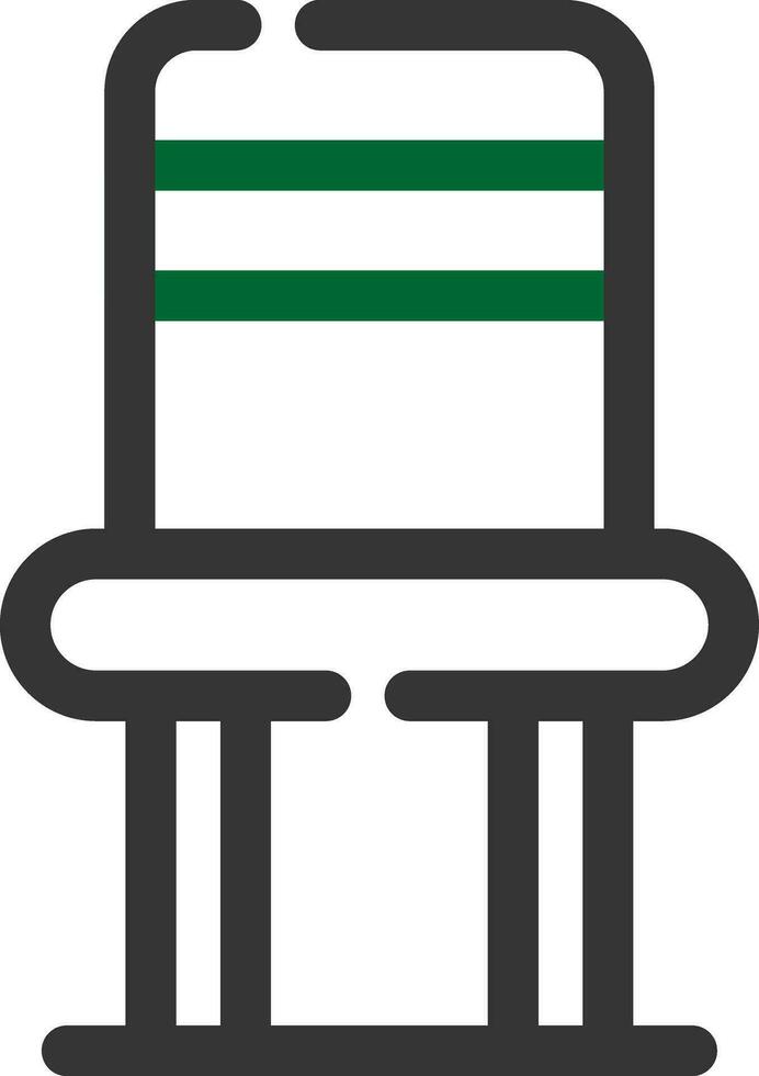 conception d'icône créative de chaise vecteur