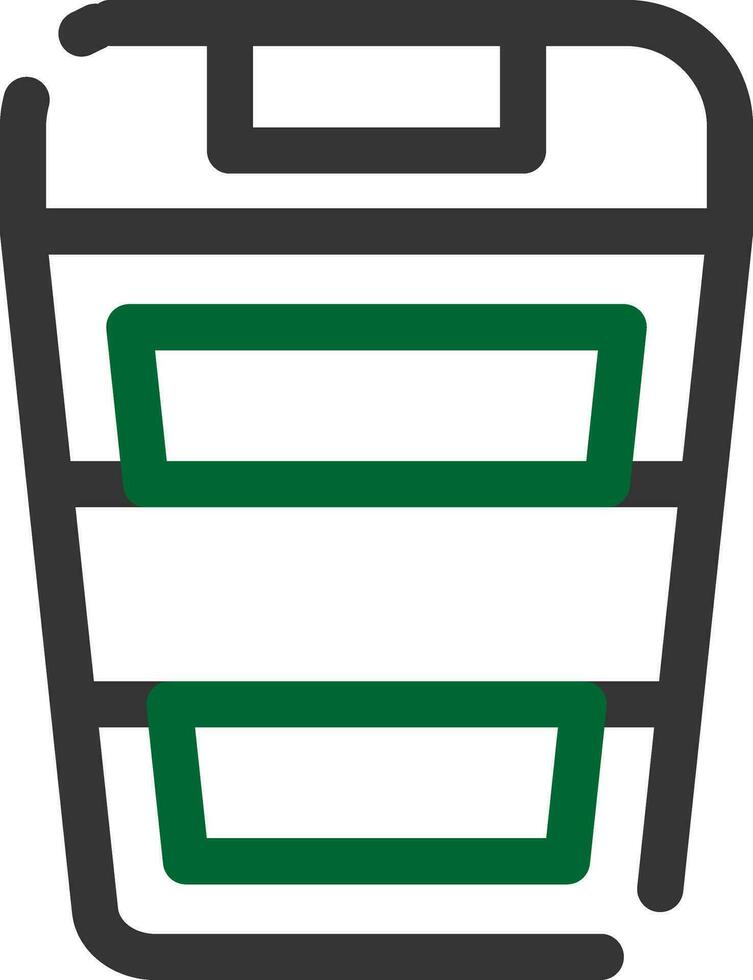 conception d'icône créative de corbeille vecteur