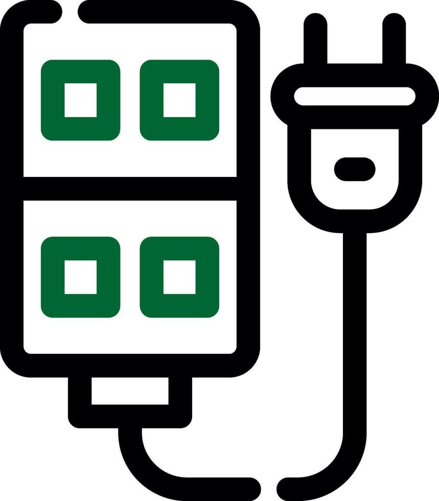 conception d'icône créative de multiprise vecteur