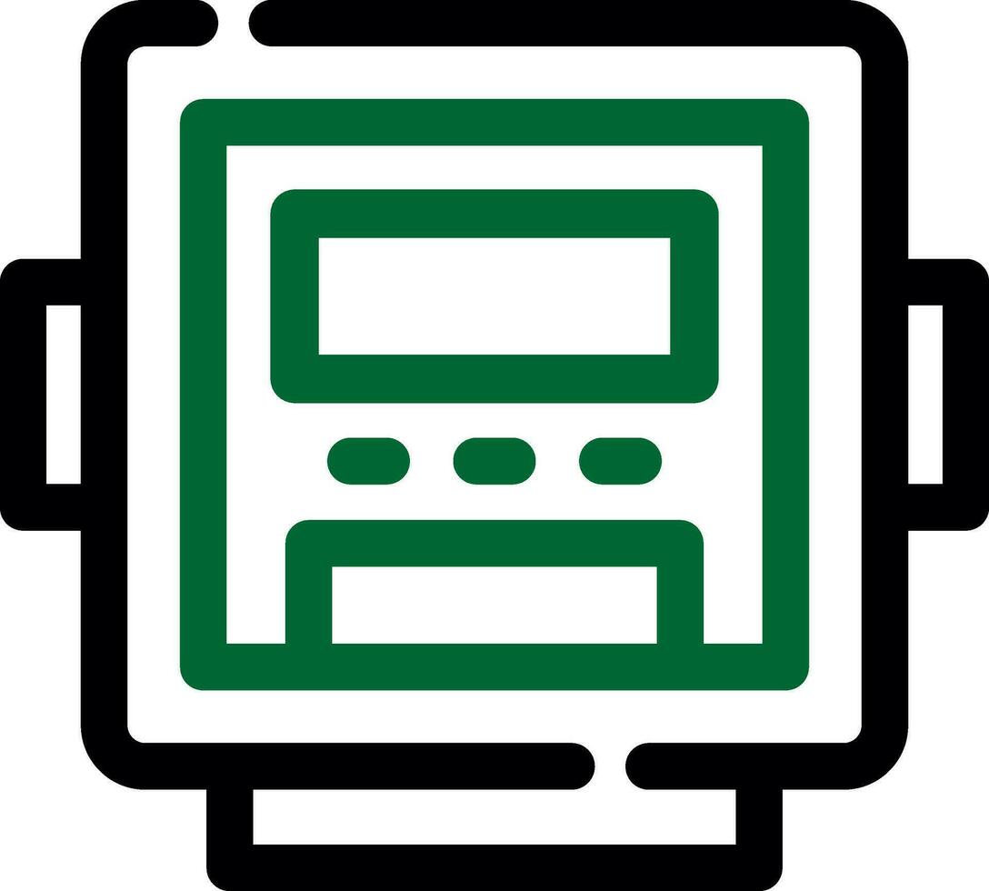 conception d'icône créative de compteur électrique vecteur