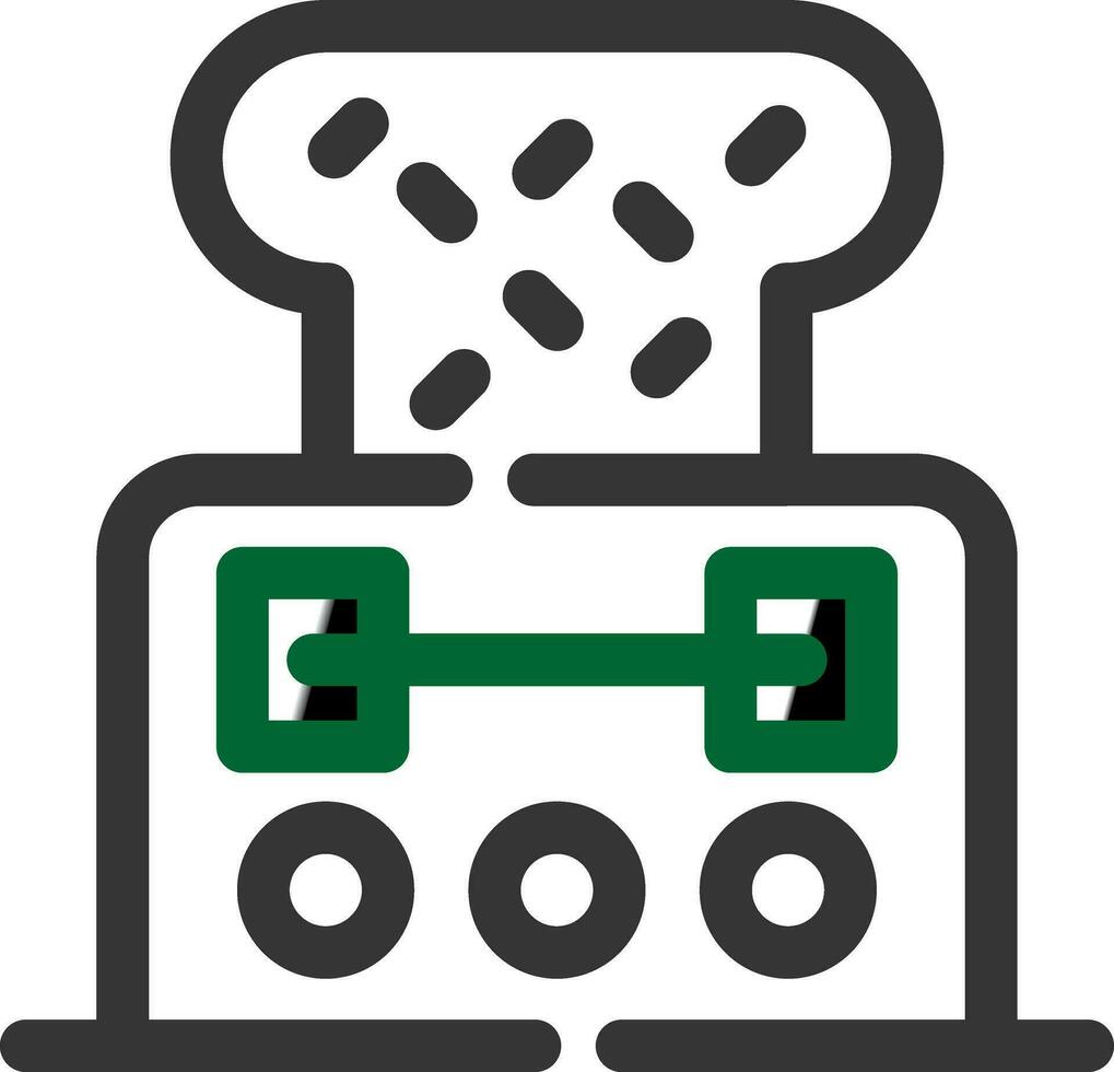 conception d'icône créative grille-pain vecteur