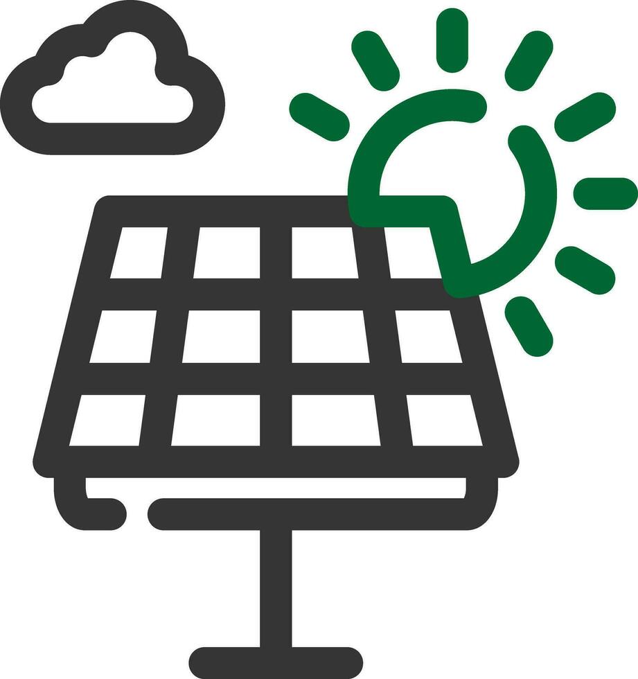 conception d'icône créative de panneau solaire vecteur