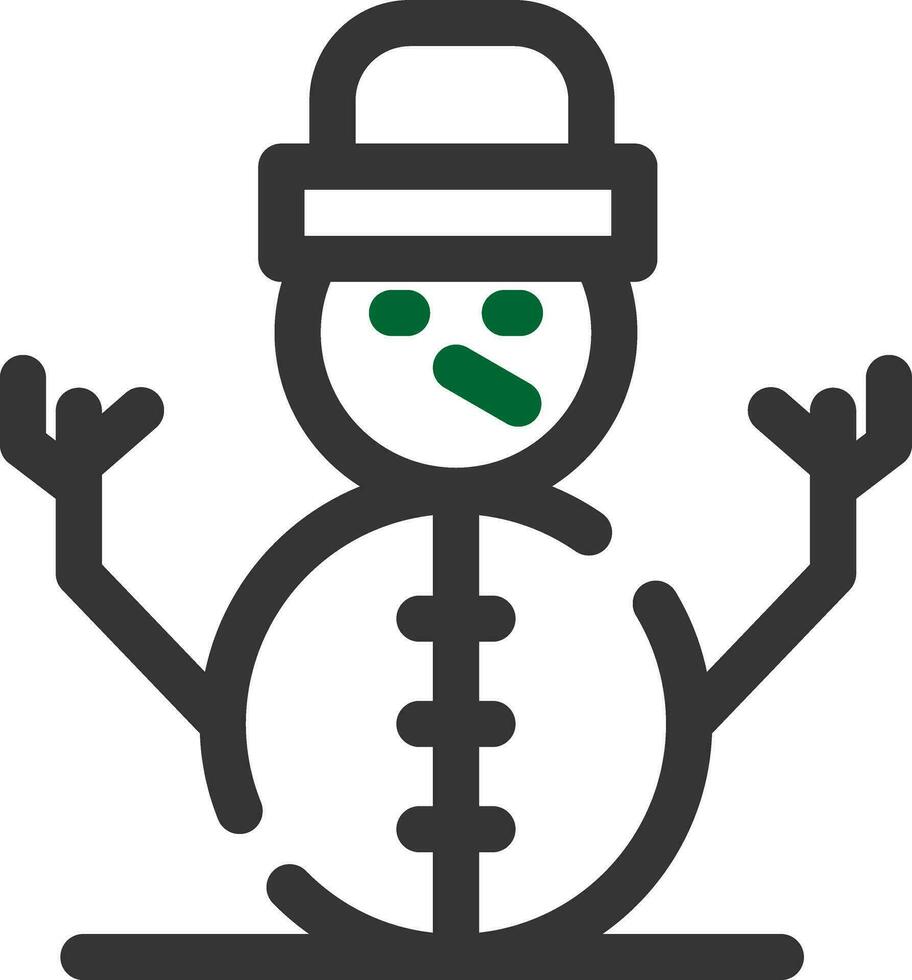 conception d'icône créative bonhomme de neige vecteur