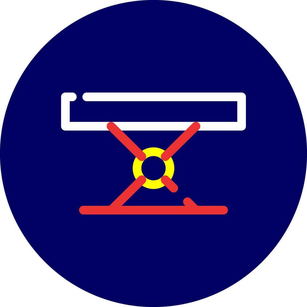 conception d'icône créative de table pliante vecteur