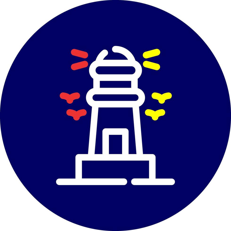 conception d'icône créative phare vecteur