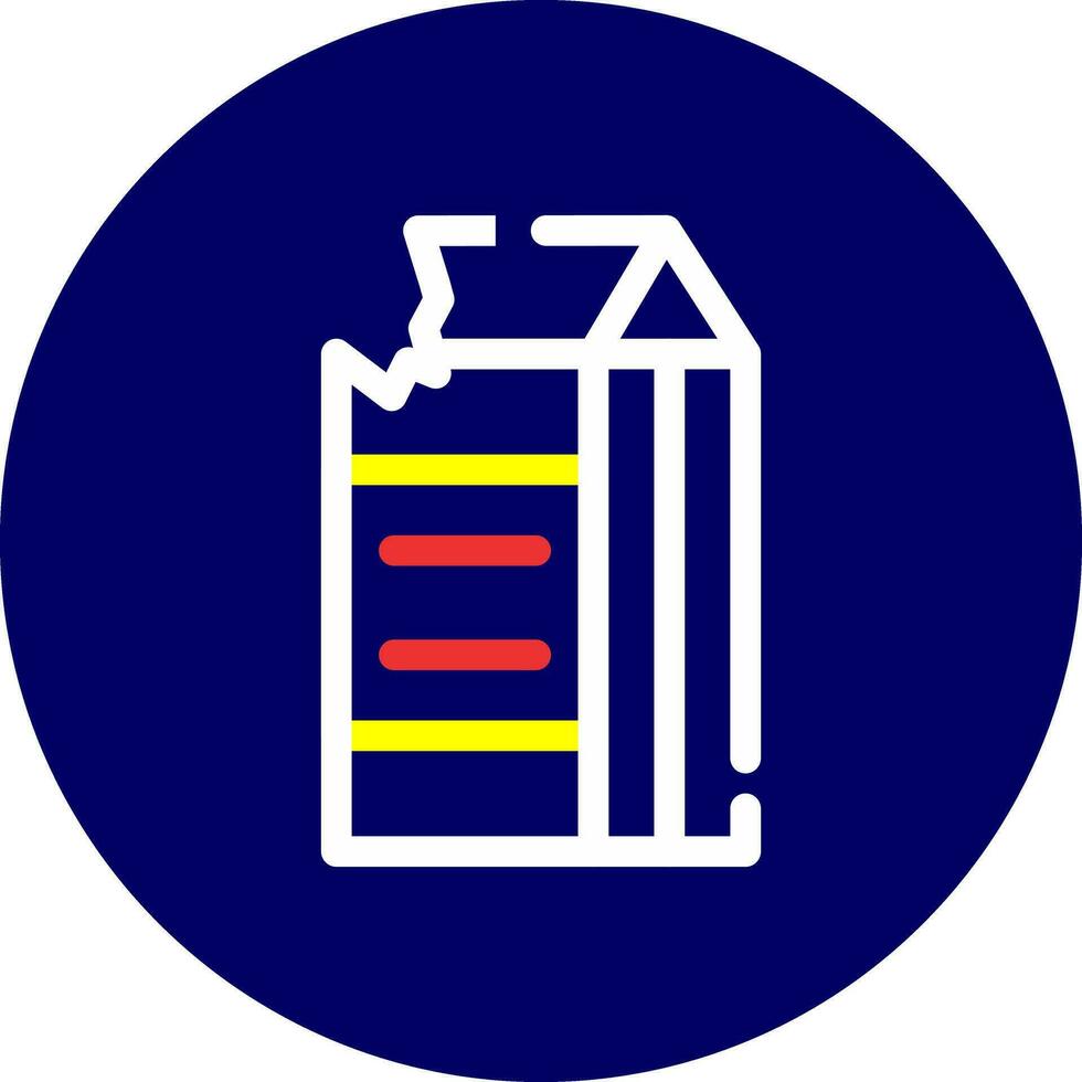 conception d'icône créative de carton de lait vecteur