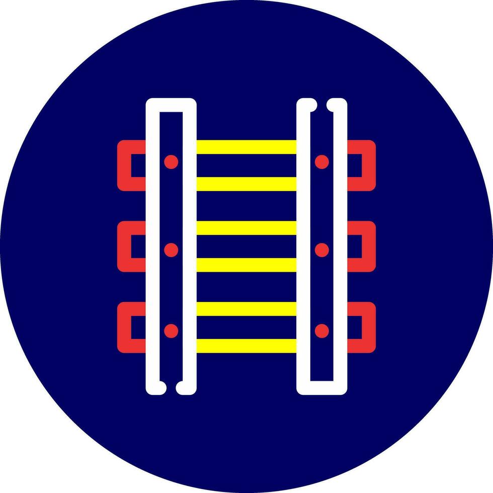 conception d'icônes créatives de voies ferrées vecteur