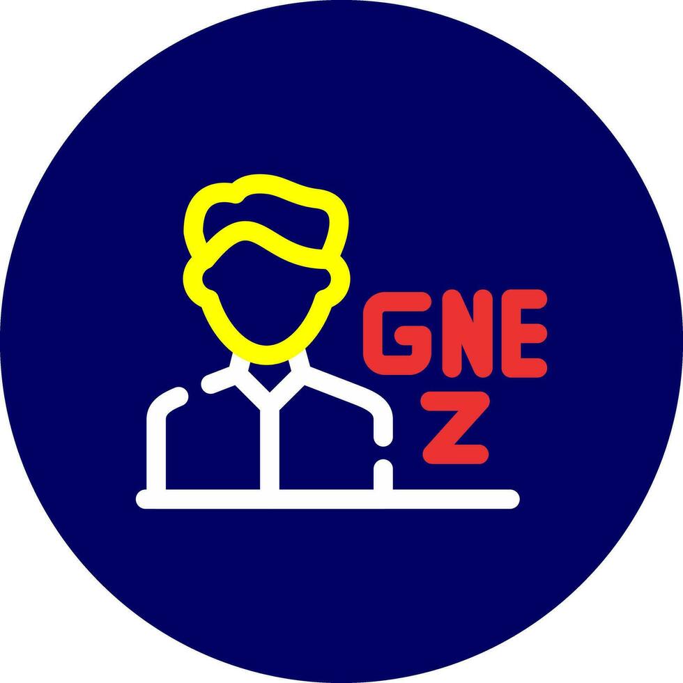 gen z Masculin Créatif icône conception vecteur