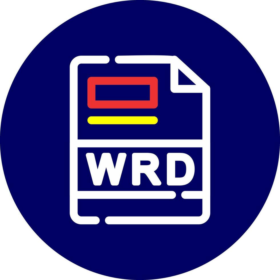 wrd Créatif icône conception vecteur