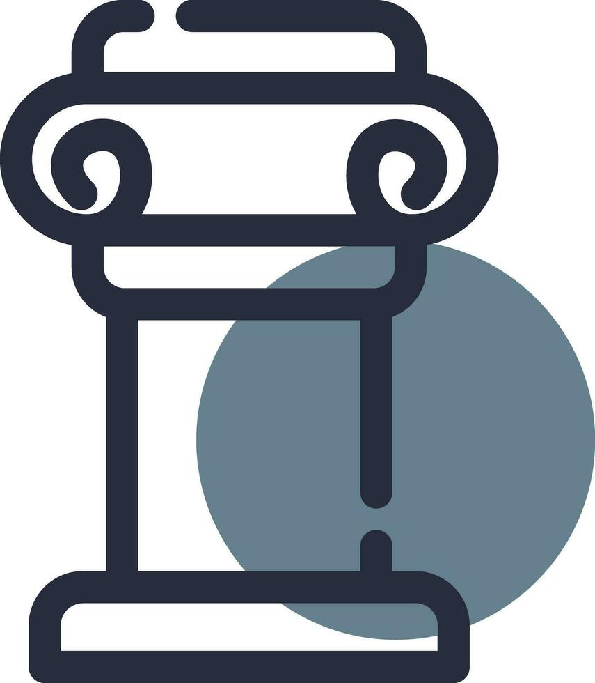 conception d'icône créative de pilier vecteur