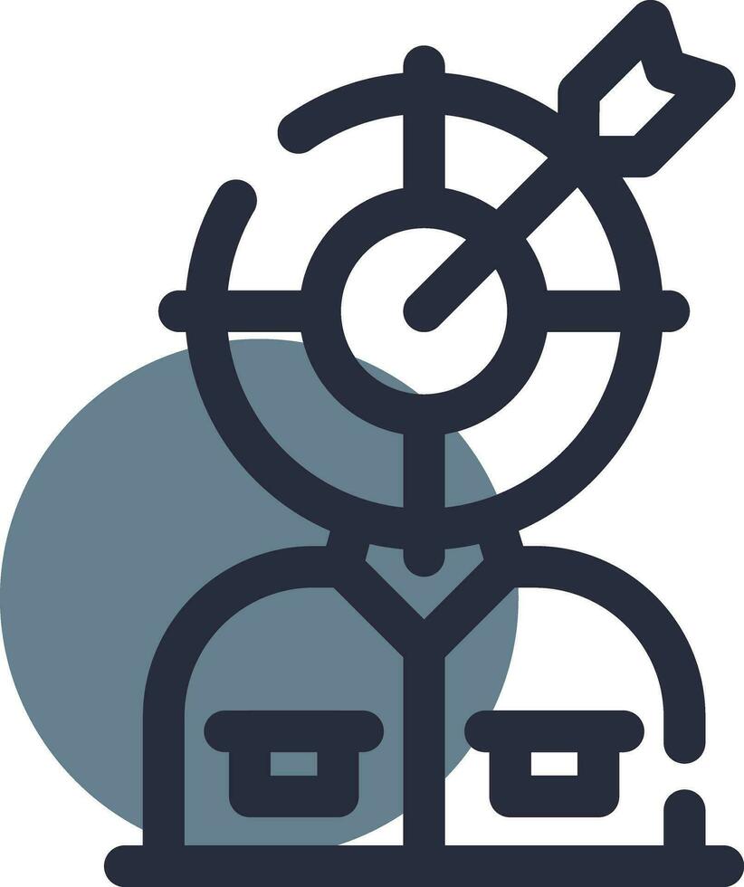 conception d'icône créative de chasseur de têtes vecteur