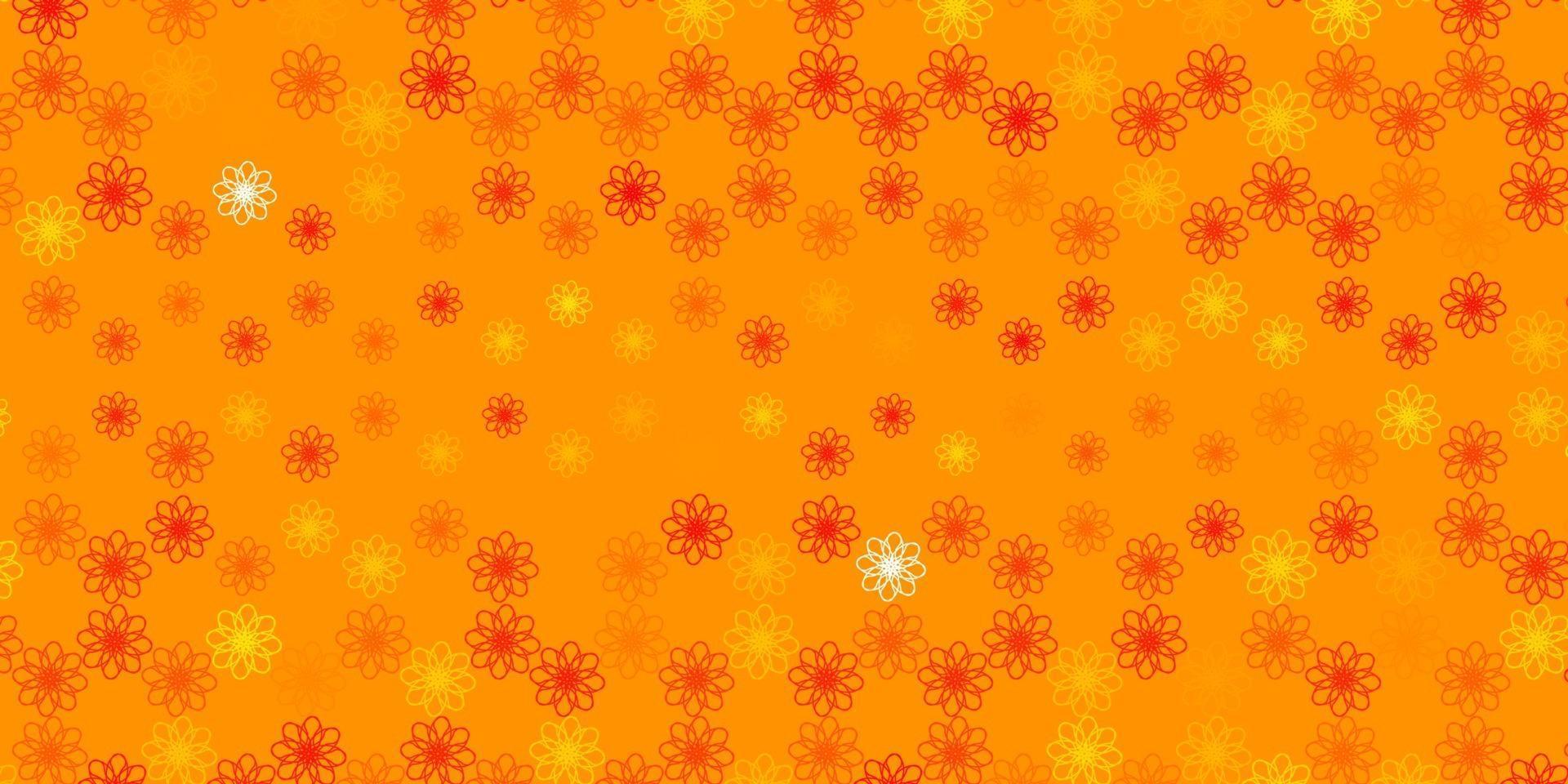 modèle vectoriel orange clair avec des courbes.