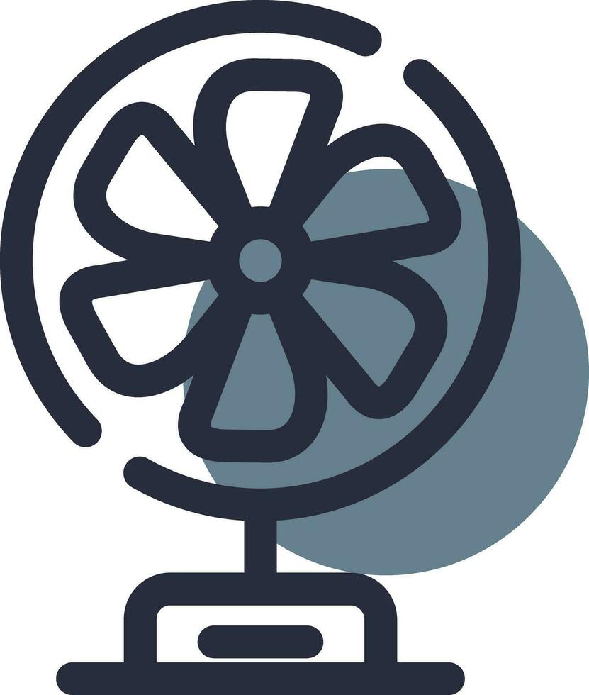 conception d'icône créative de ventilateur vecteur