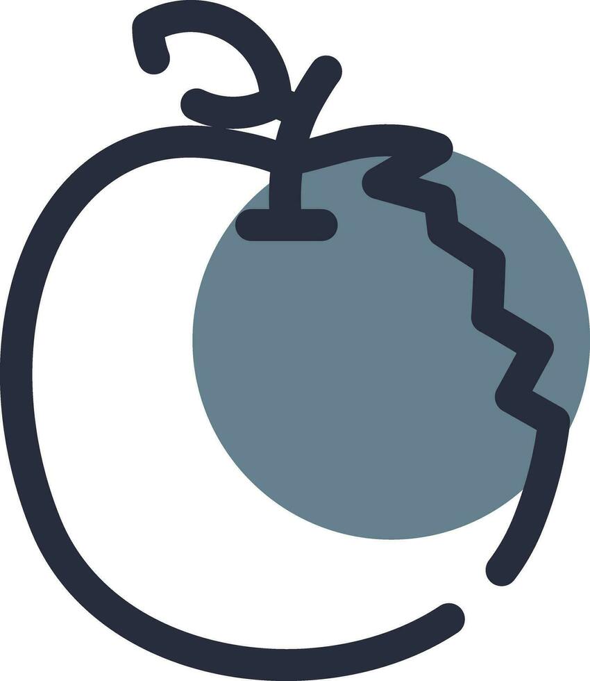 conception d'icône créative pomme vecteur