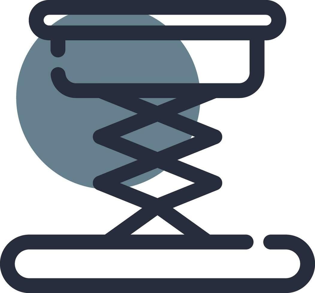 conception d'icône créative élévatrice à ciseaux vecteur