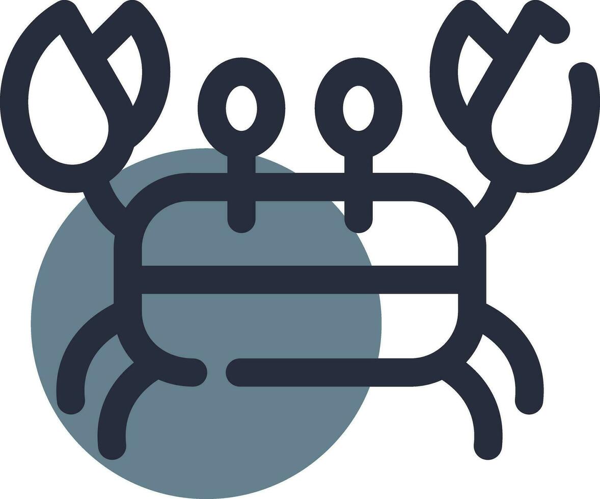 Crabe Créatif icône conception vecteur