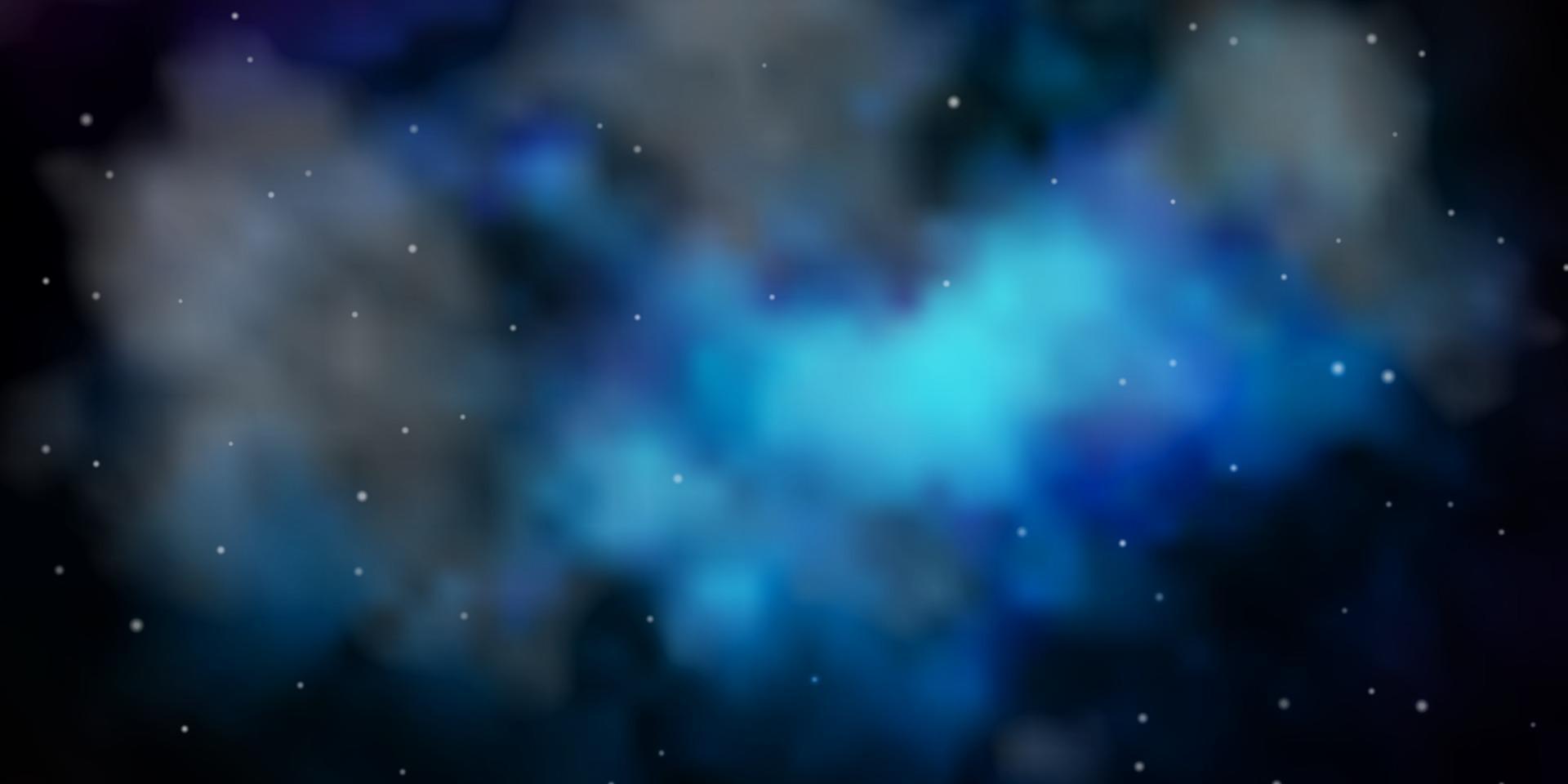 modèle vectoriel bleu foncé avec des étoiles abstraites.