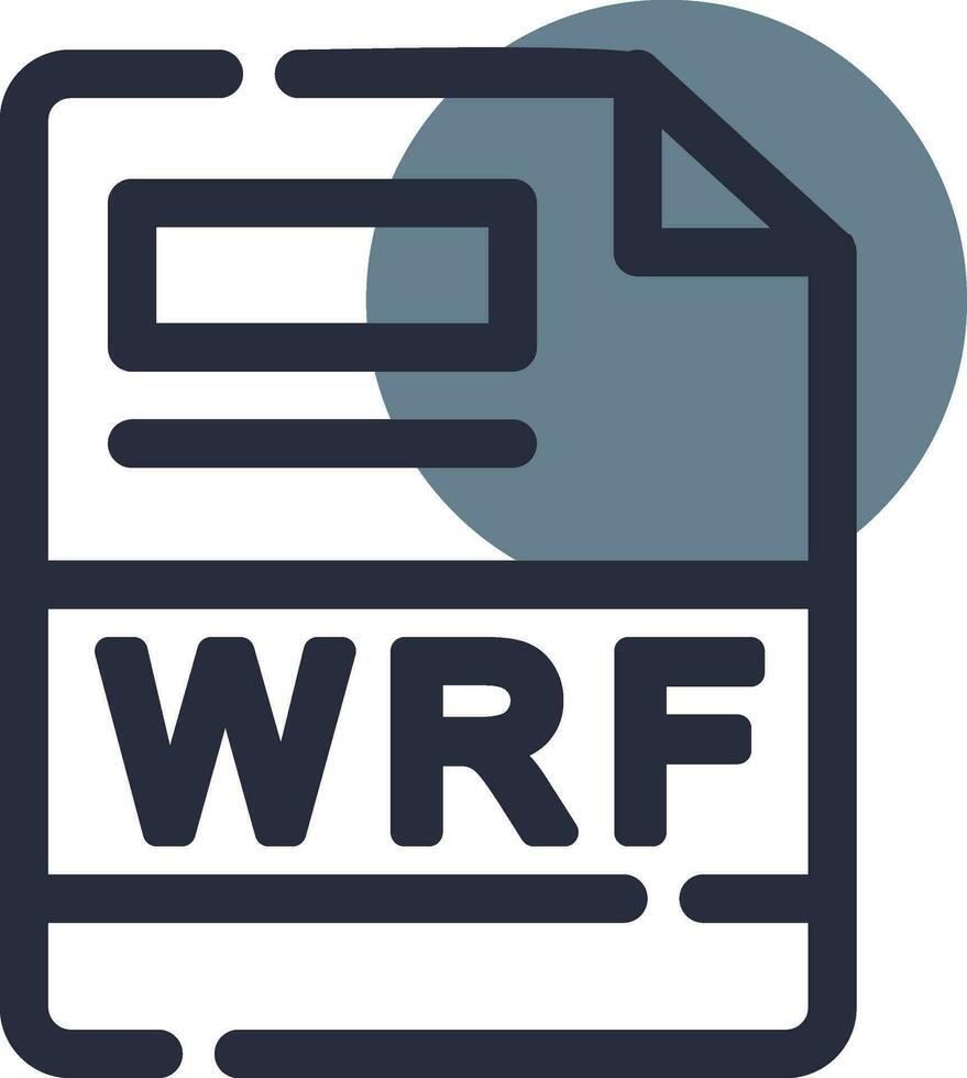 wrf Créatif icône conception vecteur