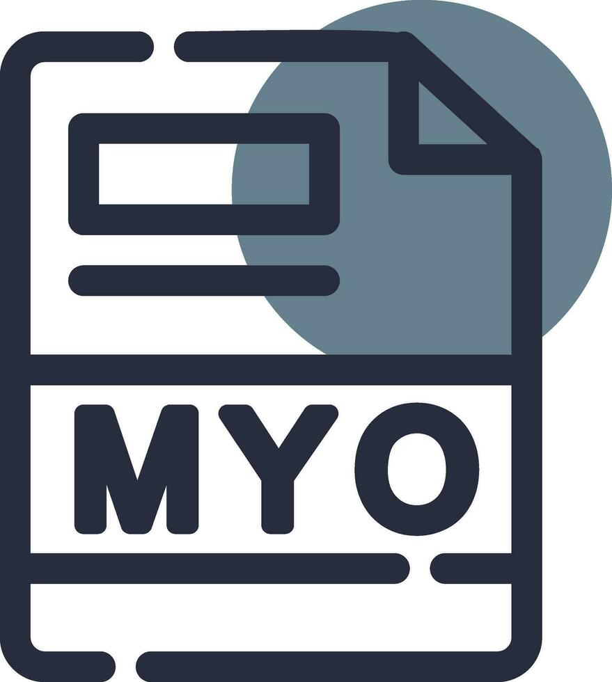 myo Créatif icône conception vecteur