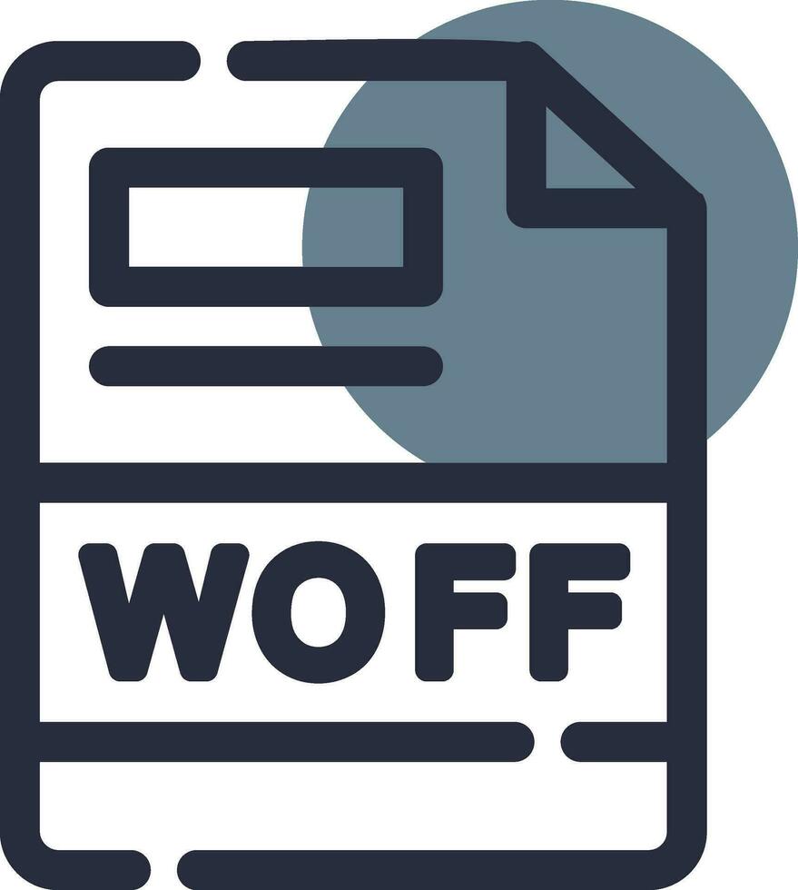 woff Créatif icône conception vecteur