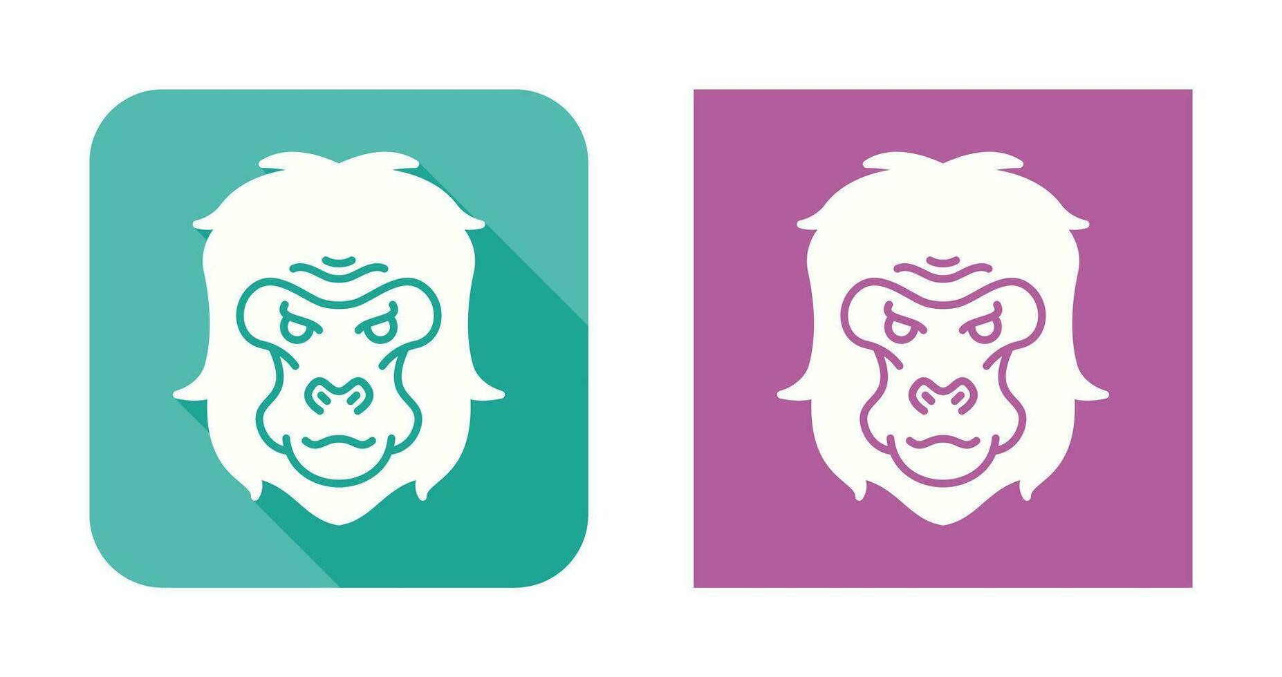 icône de vecteur de gorille
